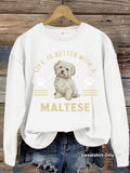 Marzis dog print hoodie