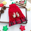 PETCIRCLE Christmas Holiday Knit Sweater Dress for Dogs and Cats Autumn Winter Pet Collection