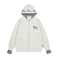 Sausage puppy embroidery fake two-piece cardigan jacket