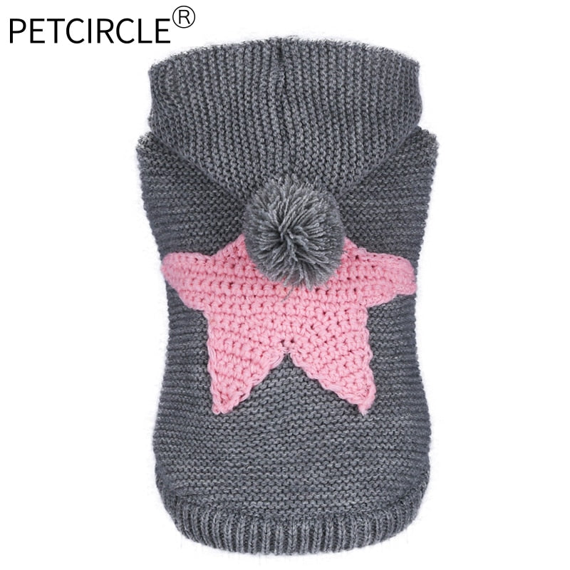 PETCIRCLE Dog Clothes Teddy Puppy Dog French Bulldog Chihuahau Clothes Dog Autumn Winter Cat Clothes Nordic Starfish Sweater