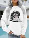 Xishi Dog Printed Hoodie