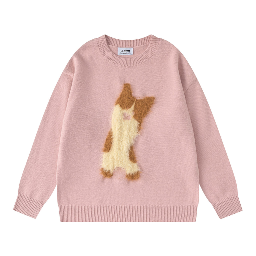 Plush dog sweater