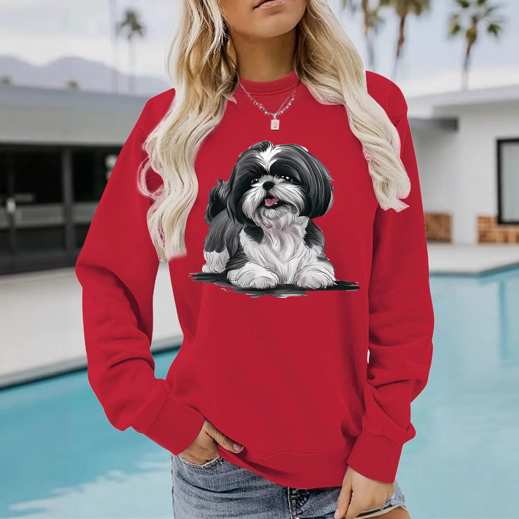 Xishi Dog Printed Hoodie