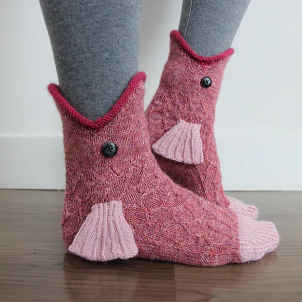 Knit Crocodile Socks Christmas Socks Knitted Creative Medium Tube Animal Socks