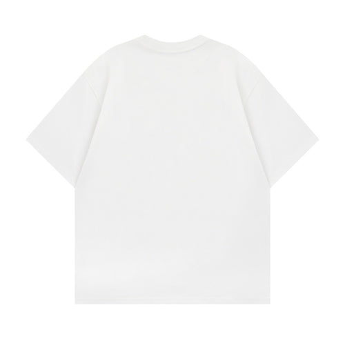 Animal Dog Hand drawn Printed Short Sleeve