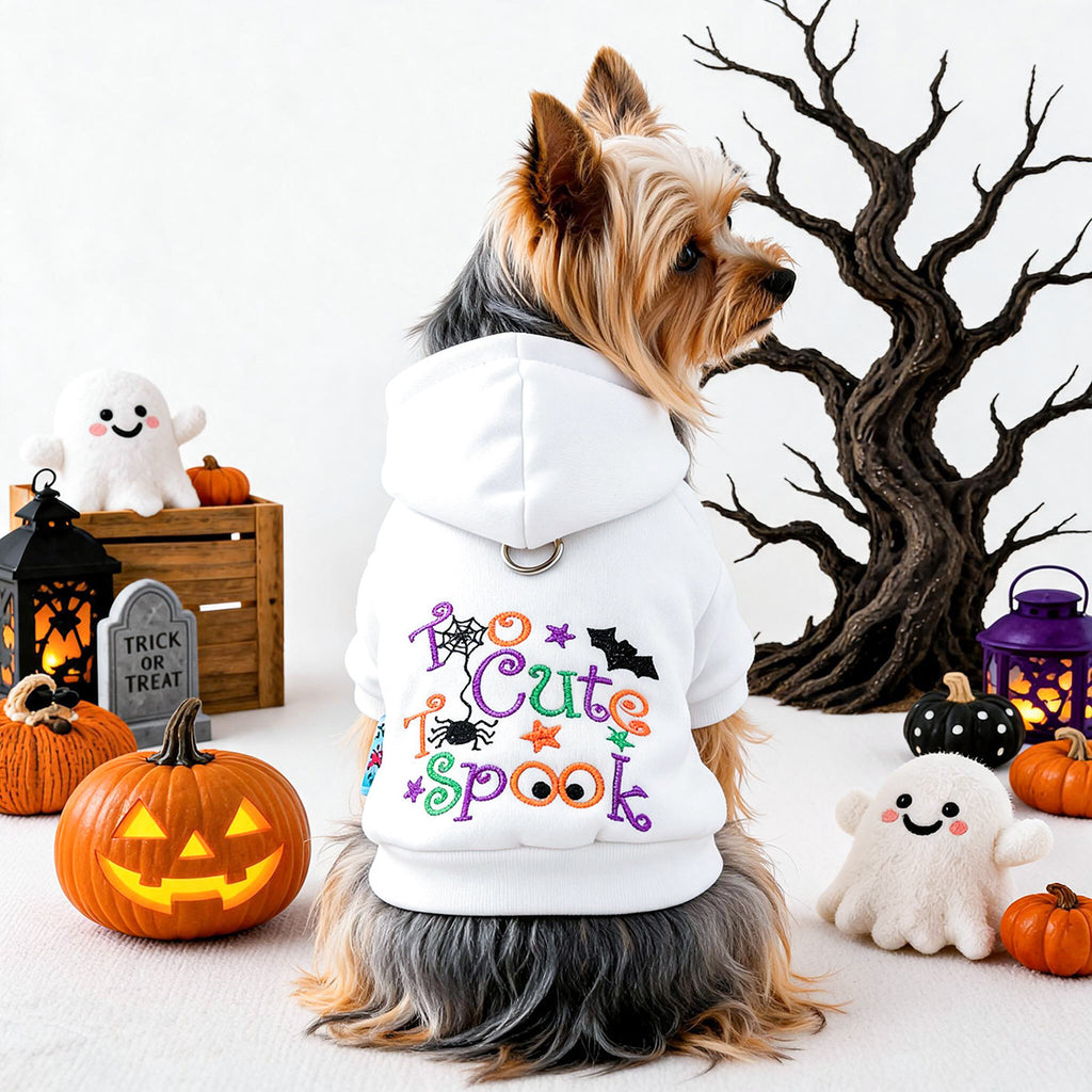 PETCIRCLE Pet Dog Cat Clothes Cute Halloween Festival Embroidered Letter Hoodie