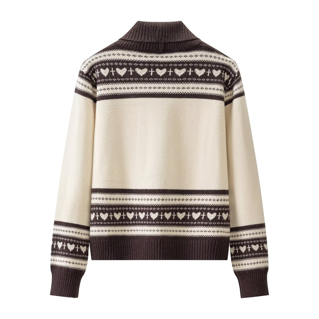 Vintage Fel Island Dog Printed Knitted Coat