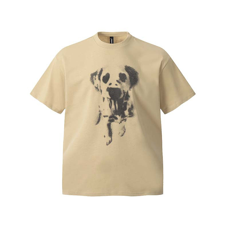 Animal Dog Printed Short sleeved T-shirt