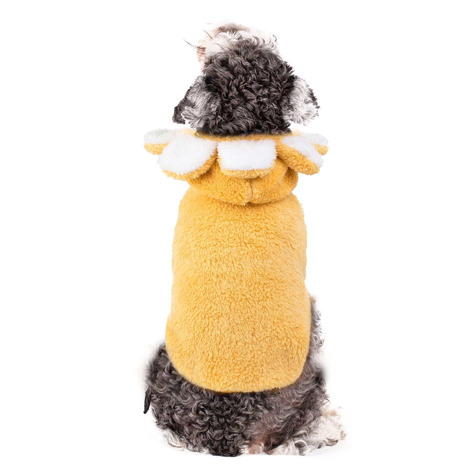 Dog Sun Flower Korean Version Cute Pet Clothes Cotton Sweater Autumn And Winter New Personality Dog Clothes