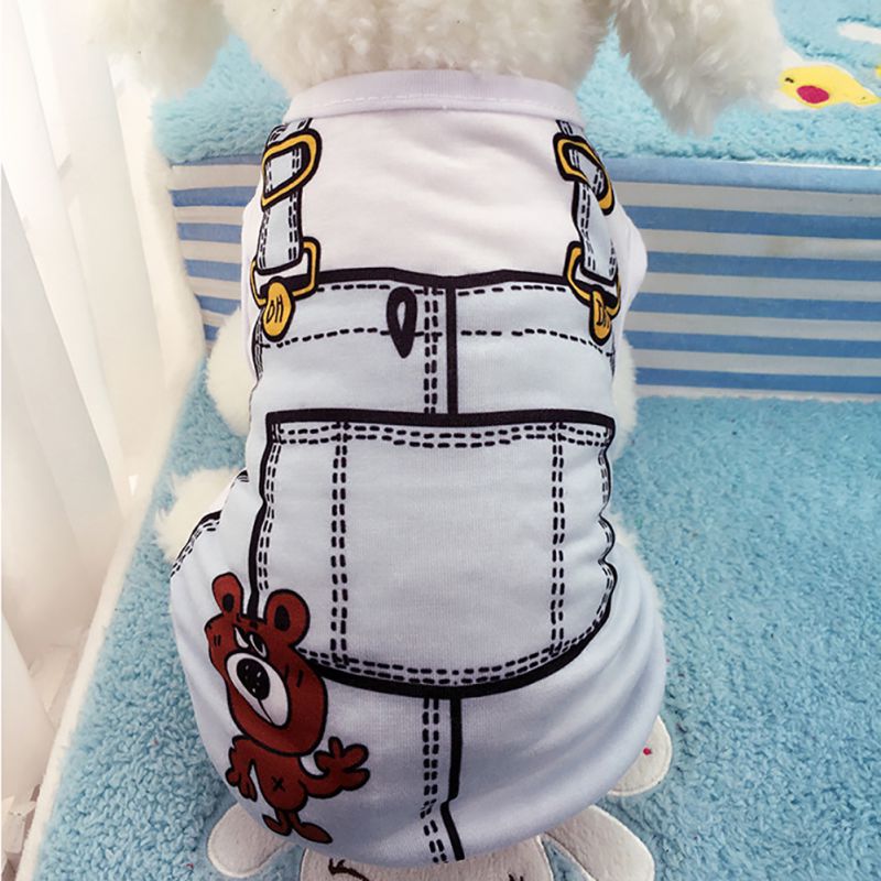 Newest Cute Unisex Pet Summer Clothes High Quality 4 Colors Puppy Dog Cat Vest T Shirt Coat Apparel