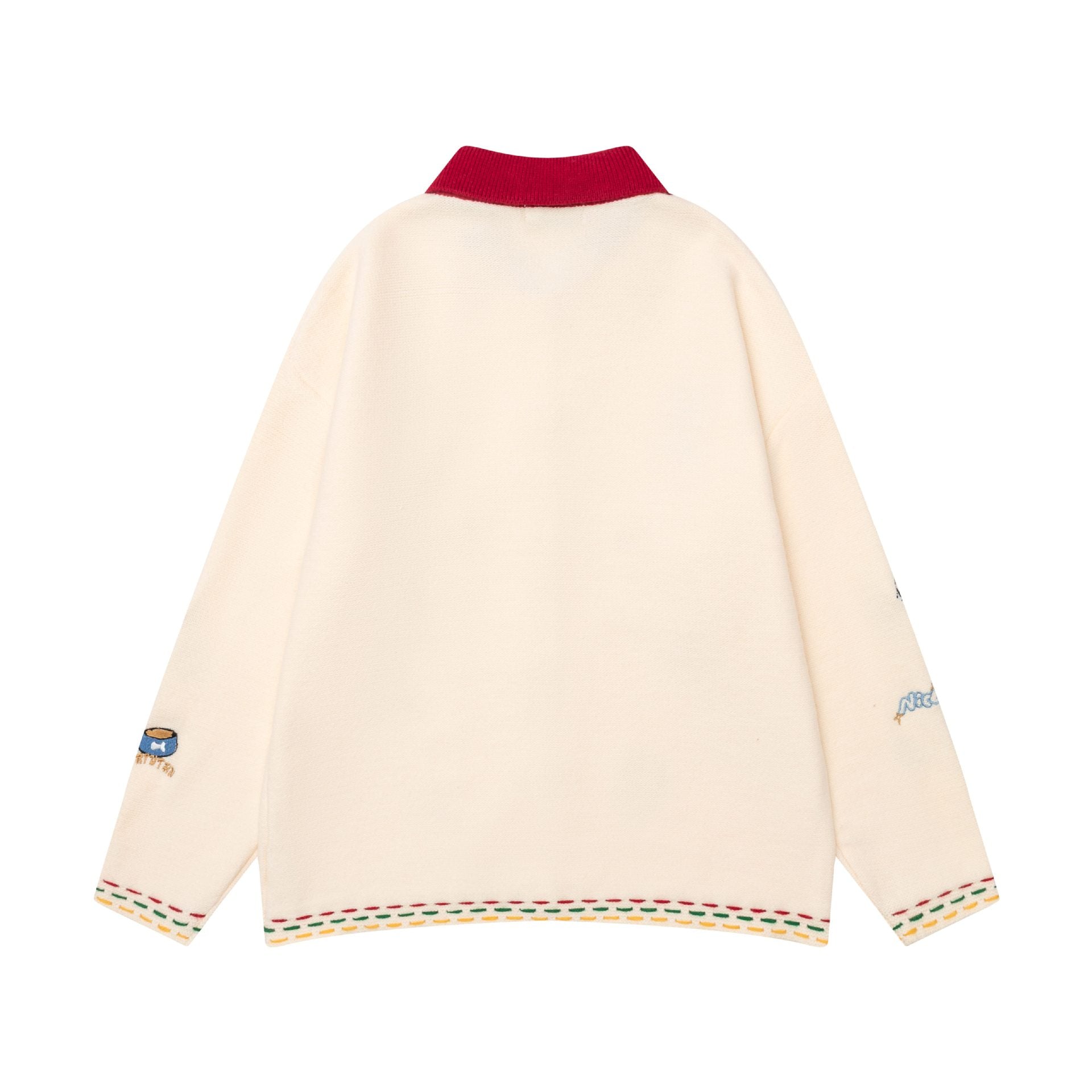 Dog Fun Embroidery Sweater