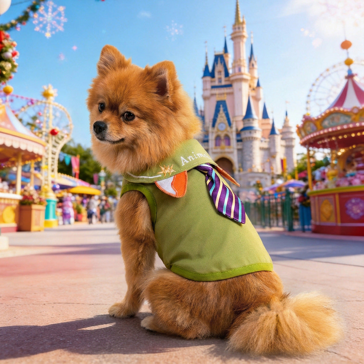 Pet Clothes Dog Clothes Cute Cat Clothing Spring Summer New Style Cute Rabbit Officer Puffy Tulle Dress Teddy