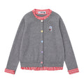 Little dog embroidered cardigan jacket