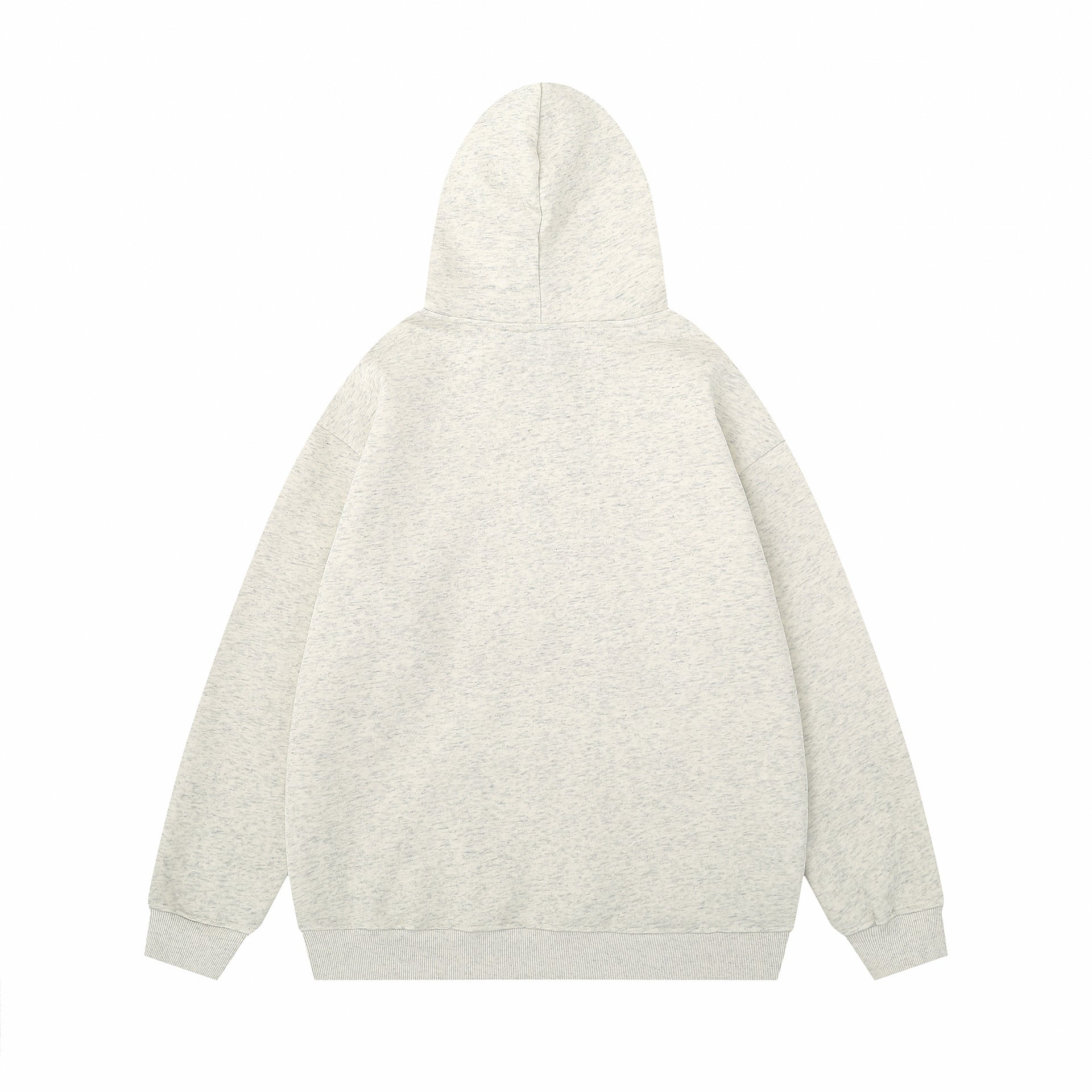 Cute Dog Embroidery Design Hooded Sweatshirt with Drawstring